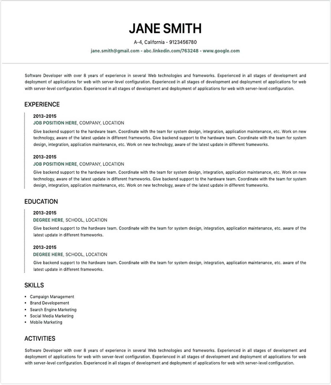 Corporate Executive